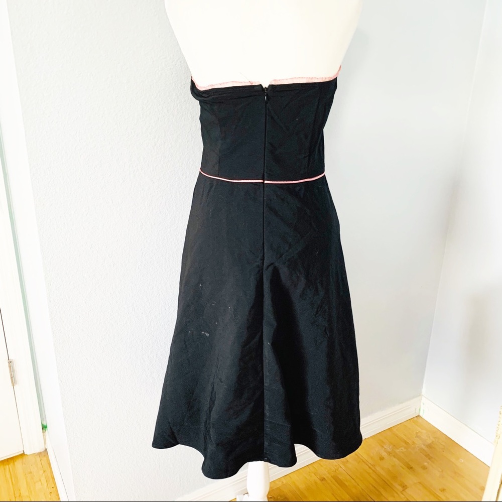 Rampage Black Pin Up 50’s Vibes Fit & Flare Dress - Picture 4 of 7